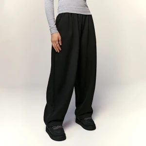 Czarne spodnie dresowe barrel House