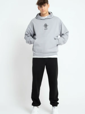 Czarne spodnie dresowe bez nadruków Reporter