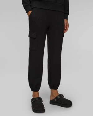 Czarne spodnie dresowe cargo damskie Varley The Cargo Pant 27.5