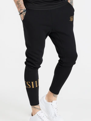 Czarne spodnie dresowe męskie SikSilk