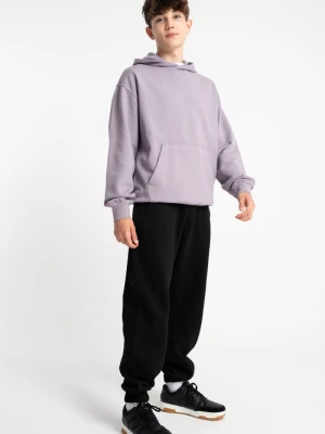 Czarne spodnie dresowe OVERSIZE bez nadruków Reporter