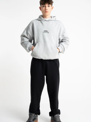 Czarne spodnie dresowe OVERSIZE bez nadruków Reporter