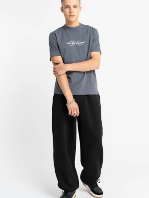 Czarne spodnie dresowe OVERSIZE z regulacją szerokości dołu Reporter