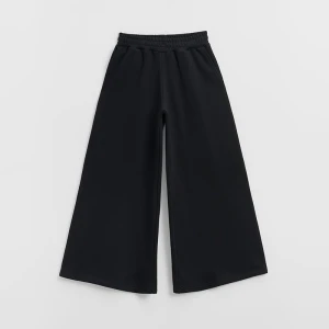 Czarne spodnie dresowe wide leg House