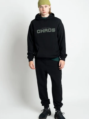 Czarne spodnie dresowe z kieszeniami zapinanymi na zamek Reporter