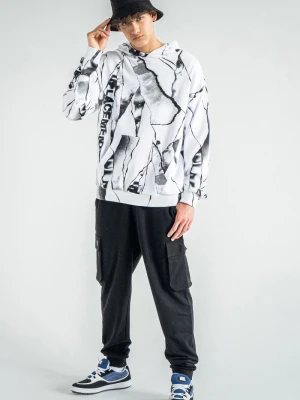 Czarne spodnie dresowe z przestrzennymi kieszeniami Reporter