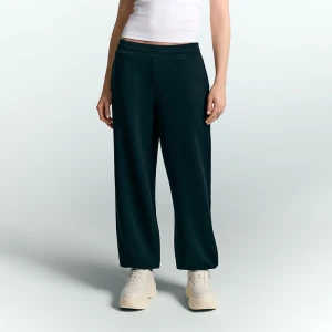 Czarne spodnie dresowe z wysokim stanem House