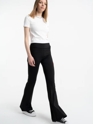 Czarne spodnie dzwony FLARE Reporter Young