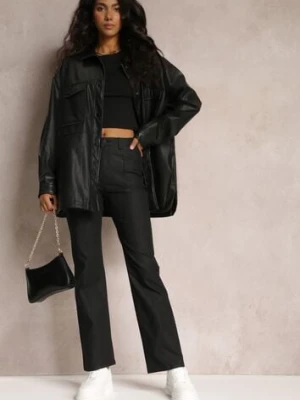 Czarne Spodnie Dzwony High Waist Eliov daysie