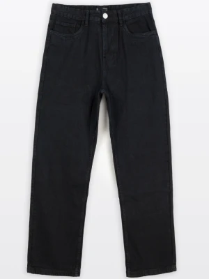 Czarne spodnie jeansowe o klasycznym kroju Reporter Young