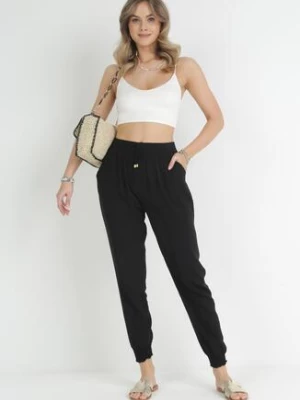 Czarne Spodnie Lid r&f fashion