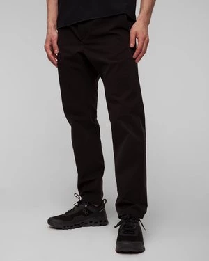 Czarne Spodnie Męskie Goldwin Slim Tapered Stretch Pants