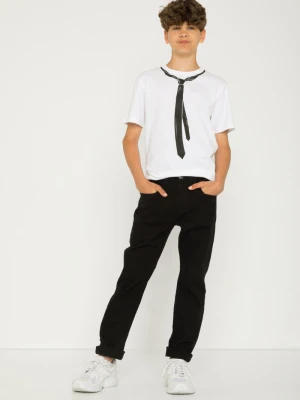 Czarne spodnie o klasycznym kroju Reporter