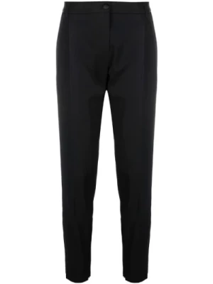 Czarne Spodnie o Wąskim Kroju z Rzeźbionym Wzorem Dolce & Gabbana