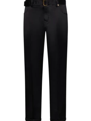 Czarne Spodnie - Stylowy Design Tom Ford