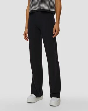 Czarne Spodnie Wełniane Damskie Allude