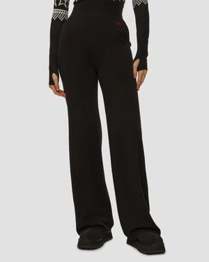 Czarne Spodnie Wełniane Damskie Perfect Moment Chalet