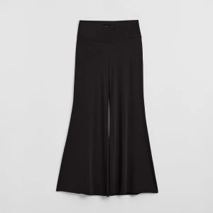 Czarne spodnie wide leg House