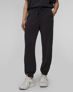 Czarne Spodnie Z Modalu Damskie Deha