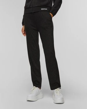 Czarne Spodnie Z Wiskozy Damskie Sportalm