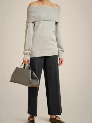 CZARNE SPODNIE Z WISKOZY LIVIANA CONTI