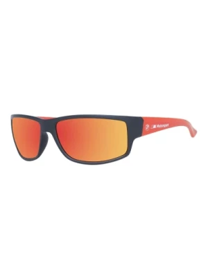 Czarne sportowe okulary przeciwsłoneczne z ochroną UV BMW
