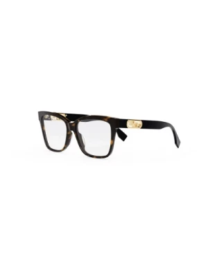 Czarne Ss23 Okulary Optyczne Damskie Fendi