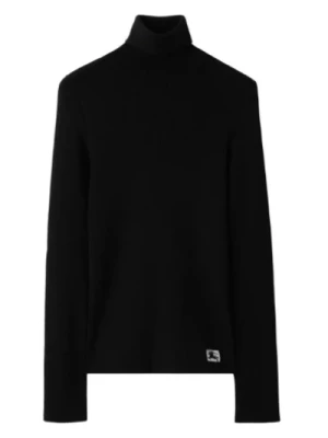 Czarne Swetry dla Mężczyzn Burberry