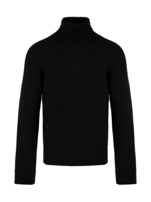 Czarne Swetry dla Mężczyzn Drumohr