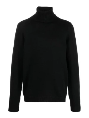 Czarne Swetry dla Mężczyzn Roberto Collina