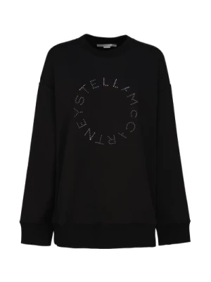 Czarne Swetry z 98% Bawełny Stella McCartney