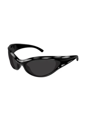 Czarne Szare Okulary przeciwsłoneczne Bb0317S 001 Balenciaga