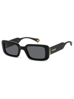 Czarne/Szare Okulary przeciwsłoneczne Polaroid