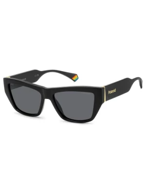 Czarne/Szare Okulary przeciwsłoneczne Polaroid