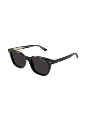 Czarne Szare Okulary Styl Mb0320S Montblanc