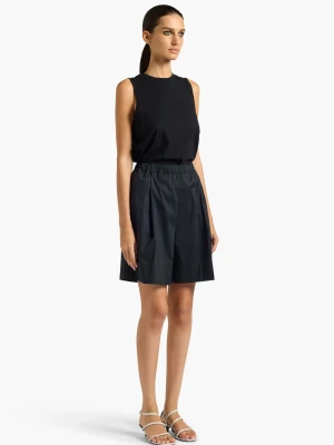 CZARNE SZEROKIE SZORTY LIVIANA CONTI