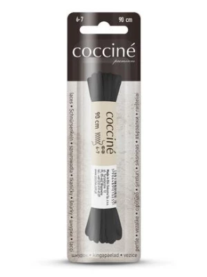 Zdjęcie produktu Czarne Sznurówki do Butów Bawełniane Okrągłe Cienkie 90 cm Coccine