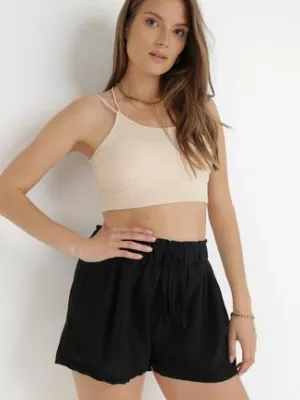 Czarne Szorty Kyggia rosa