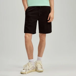 Czarne szorty relaxed fit na gumce z troczkami House