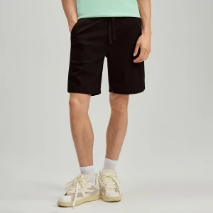 Czarne szorty relaxed fit na gumce z troczkami House