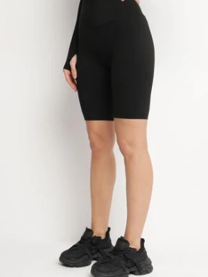 Czarne Szorty Typu Kolarki z Wysokim Stanem Asallie yu & me