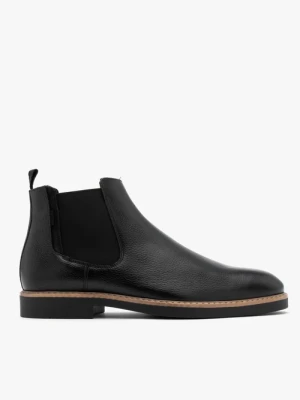 Czarne sztyblety męskie w stylu casual Ryłko