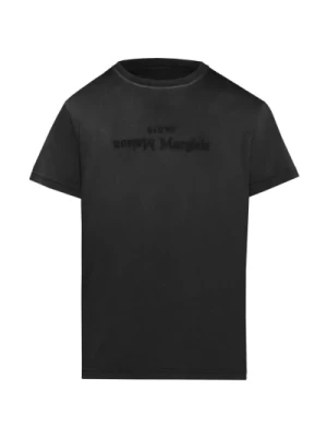 Czarne T-shirty i Pola Maison Margiela