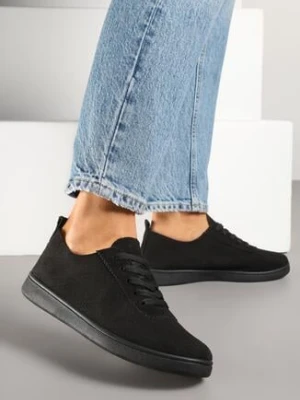 Czarne Tenisówki Ozdobione Perforacją Ellivea gogo gogo