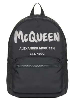 Czarne torby na stylowe okazje Alexander McQueen