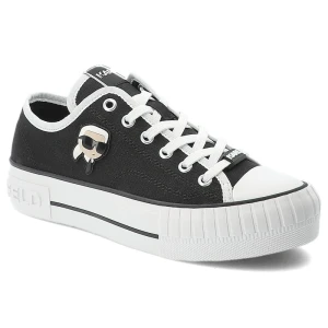 Czarne Trampki Karl Lagerfeld Buty Sportowe Premium