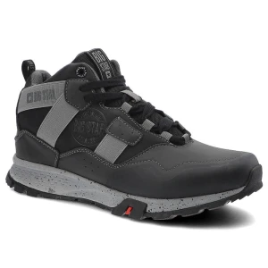 Trekkingi unisex Big Star, skóra ekologiczna i materiał tekstylny wysoka cholewka sznurowanie wzmocniony nosek i pięta podeszwa z bieżnikiem i amorty