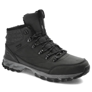Czarne Trekkingi Cross Jeans Ocieplane Buty Męskie