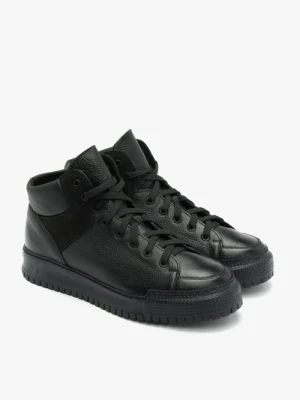 Czarne trzewiki męskie Ryłko