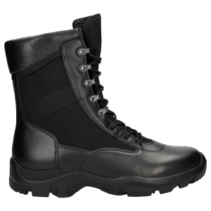 Czarne trzewiki specjalistyczne ponad kostke ze skóry licowej 691-41 Wojas